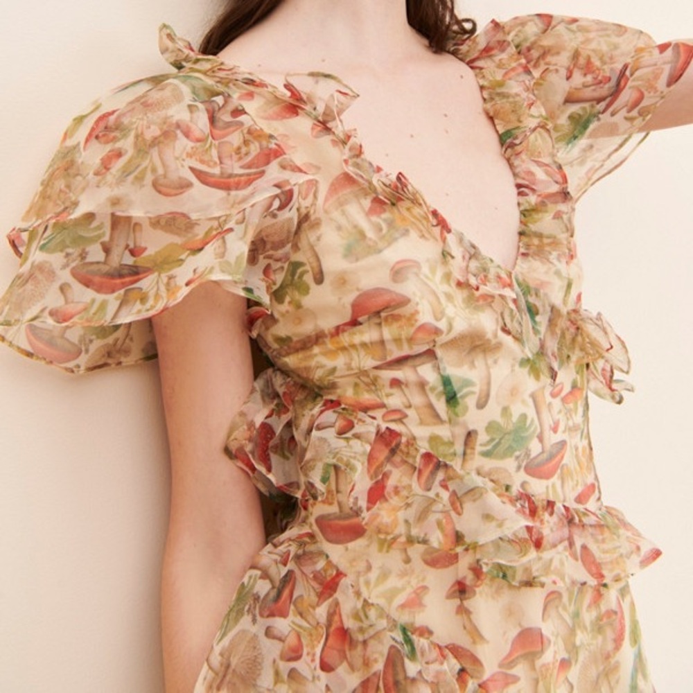 SELKIE The Elfin Dress Mushroom Motif